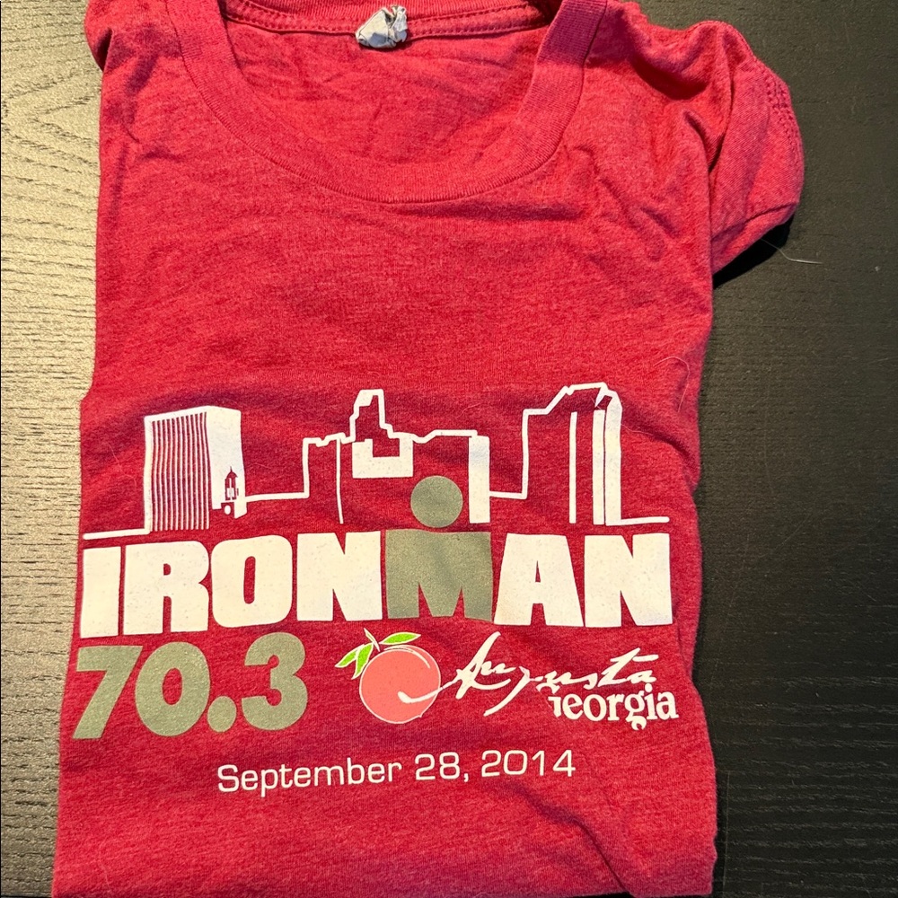 Ironman Augusta Georgia 70.3 2014 Finishers Name Tee T Shirt Size Medium